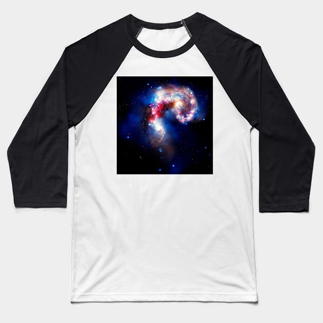 Nebula Baseball T-Shirt by RosMir